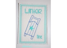 ITH Postkarte - Winter Time Schlitten - Frau H.